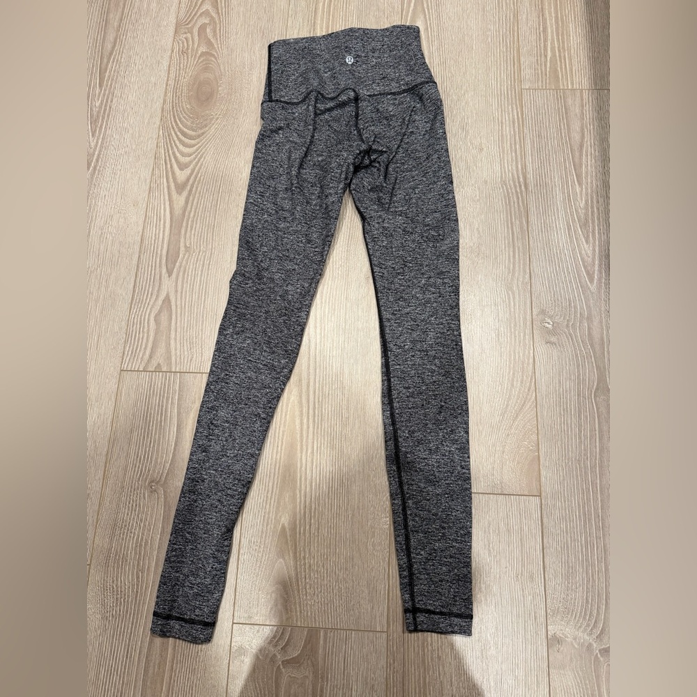 Lululemon Wunder Under Hi-Rise Tight *28" heathered black - Picture 3 of 7